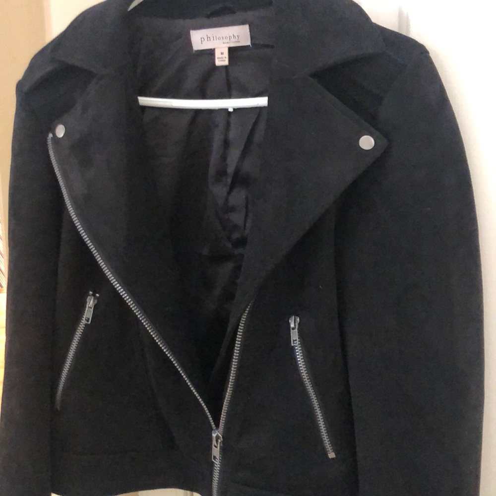 Faux suede jacket